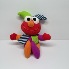 Vintage 1996 Tyco Sesame Street Elmo Jester Stuffed Plush Doll Jim Henson Toy