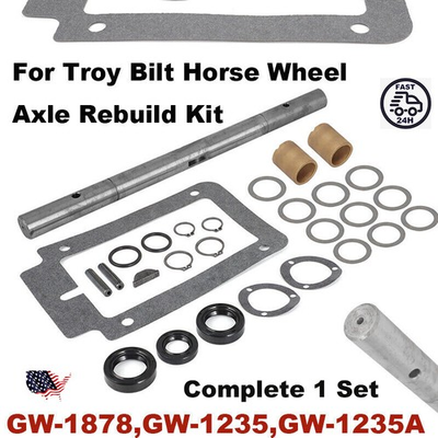 #ad Complete Axle Shaft Rebuild Kit For Troy Bilt Horse Tiller GW 1878 1quot; Key Shaft $139.99