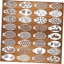 32 Pcs Halloween Face Painting Stencils 3"x5.5", Body Facial Painting