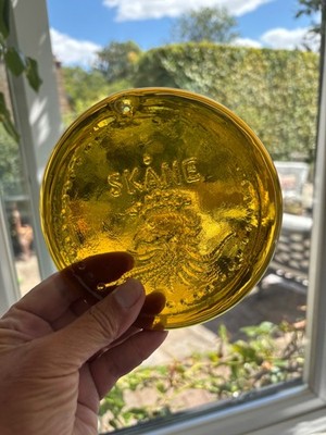 VINTAGE BLENKO BERNSTEIN GLAS SONNENFÄNGER