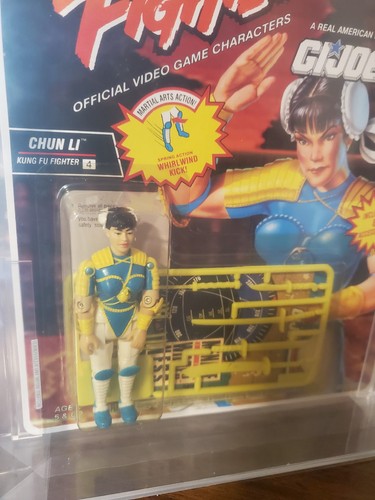 1993 Vtg AFA 80+ Hasbro GI Joe Guile Blanka Ken Ryu Bison STREET FIGHTER 2 moc - Picture 3 of 23