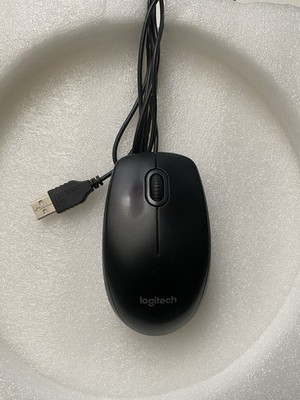 Logitech B100 M-U0026 optische  Maus Computer Schwarz Scrollrad