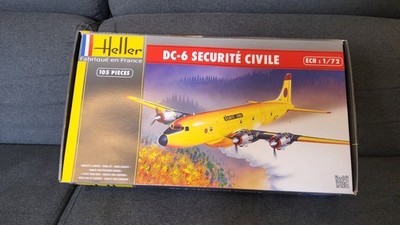 Modellbausatz Heller 1:72 DC-6 Securite Civile