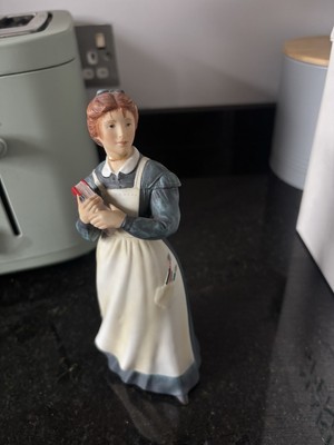 Porzellanfigur ''Jo'' 8'' (20cm) von Künstlerin Tasha Tudor, Franklin Porzellan, 1982