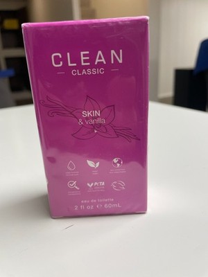 CLEAN Classic Skin & Vanilla Eau De Toilette Vegan 2 oz. New Sealed