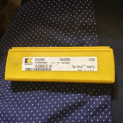 Qty.5 KENNAMETAL Carbide Inserts NGD4250RK KC850 (B28)
