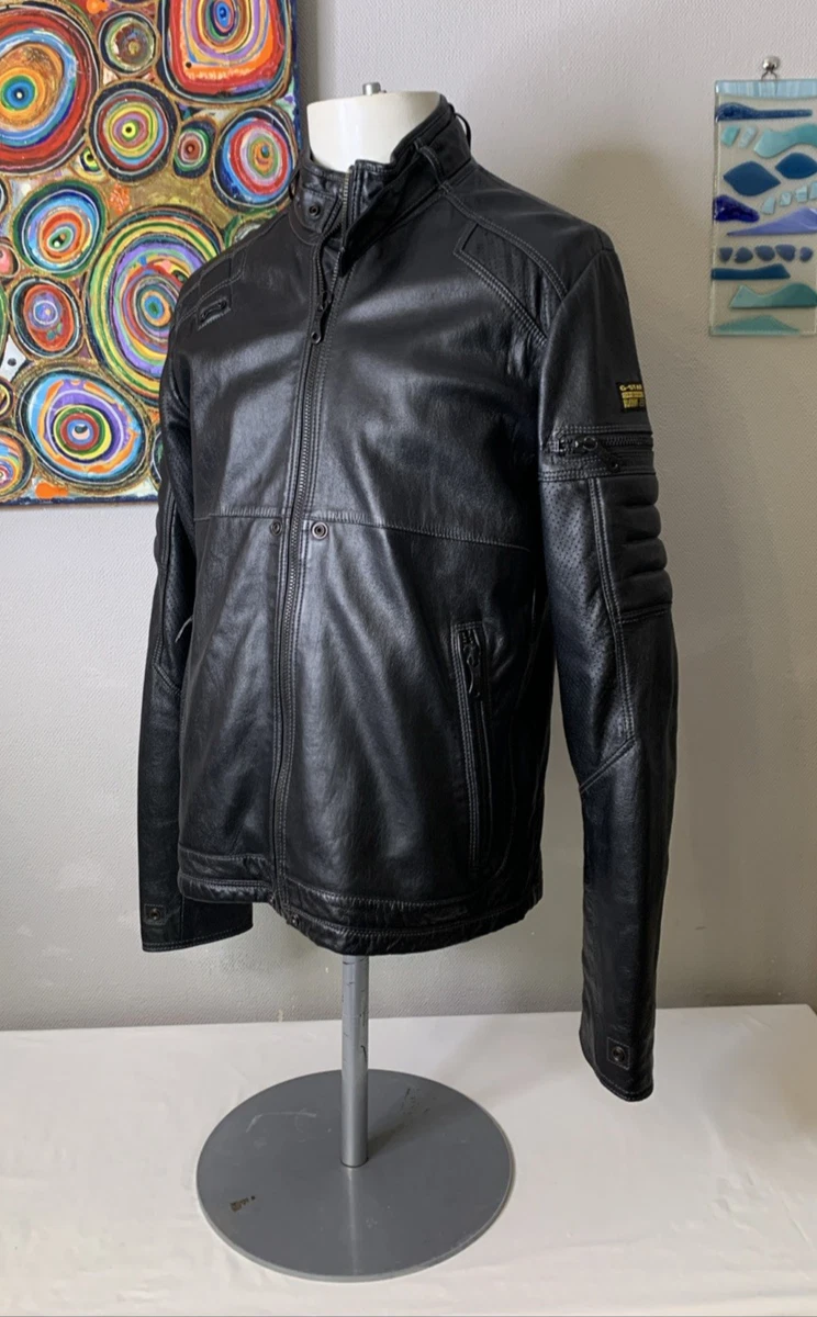 g star raw leather jacket products for sale | eBay