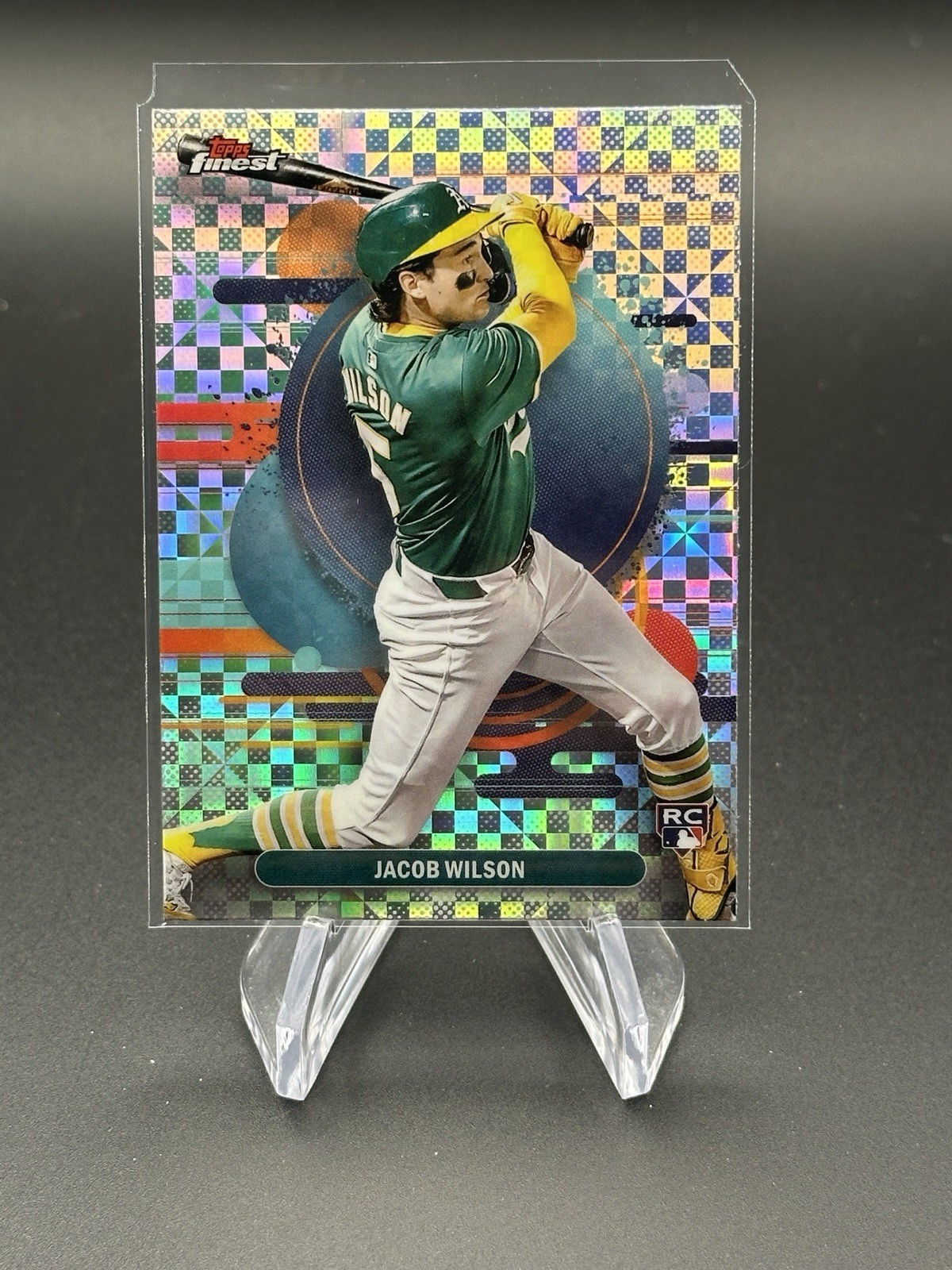 2025 Topps Finest Baseball Jacob Wilson #295 Checkerboard Rare Athletics RC