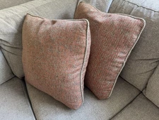 Bernhardt Furniture 75% Duck Down, Pillow Covers And Inserts, Set, 2 20” X 20”