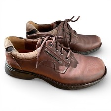 Clarks 1825 isUnstructured Un Ravel Men's Brown Leather Oxford Shoes Size 8.5M