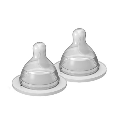 MAM Bottle Nipples Extra Slow Flow Nipple Size (Set of 2), for
