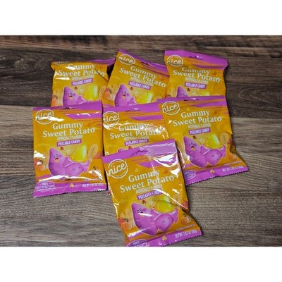 Nice! Brand Gummy Sweet Potato Peelable Candy Lot of 7 bags 9/26