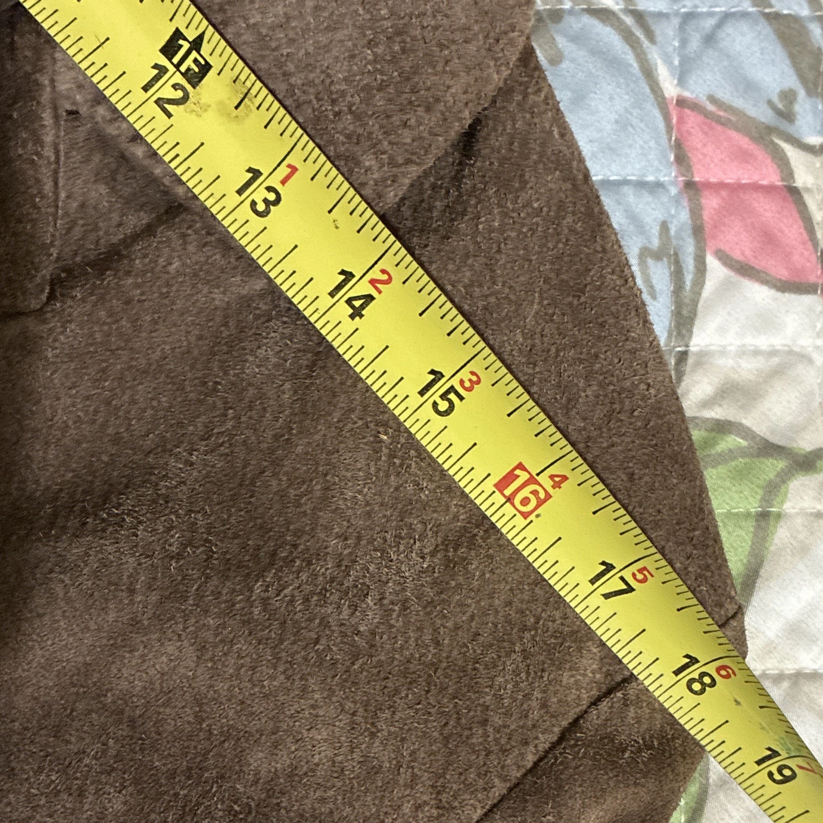 Stan Herman Studio Men's Brown Suede Leather Button Front Lined Jacket XL - product detail image 14