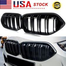 Front Kidney Grille For 2020-2024 Bmw 2-series F44 4-door Gran Coupe Gloss Black