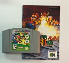 Super Mario 64 Nintendo 64 N64 + Instruction Booklet *TESTED*