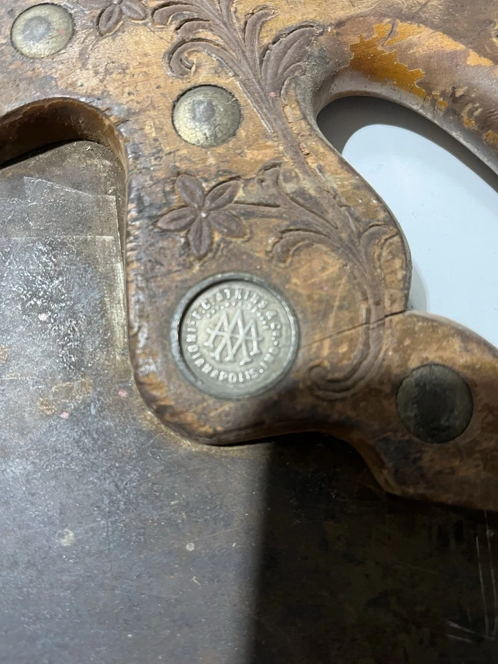 Vintage E C Atkins & Co 26 1/2” Crosscut Skewback Flower Handle 10 PPI - Image 3 of 4