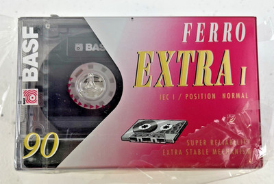 4 Total Blank Cassette Tapes BASF Ferro Extra I 90 Minute  New Sealed