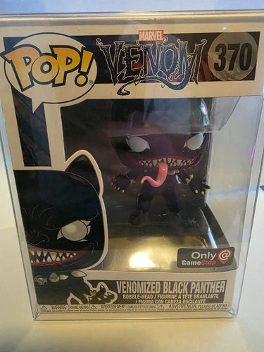 Funko POP! Marvel Venomized Black Panther #370 Vinyl Figure Gamestop Exclusive