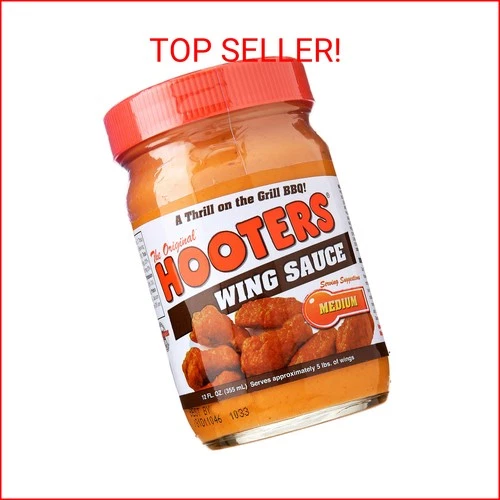Hooters Wing Sauce, Medium, 12 oz