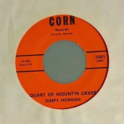 Corn Records Quart of Mount'n Likker/The Kernel 45 RPM Vinyl Orange 7'' 1001