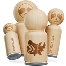 Big Mouth Basking Shark Marine Sea Creature Rubber Stamp Crafting Planners