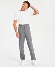 Michael Kors Big Boys Knit Stretch Dress Pant - Heather Grey - 12R