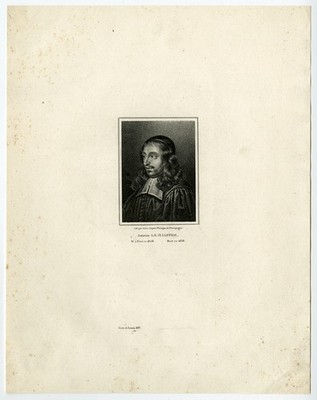 Antiker Druck - PORTRAIT - ANTOINE LE MAISTRE - de Champaigne - Julien - um 1830