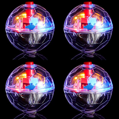 4 Pieces Ghost Hunting Cat Ball Motion Light up Cat Balls LED Motion Activated P