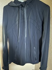 lululemon athletica Black Hooded Full Zip define Jacket w/ Pockets Women size 8