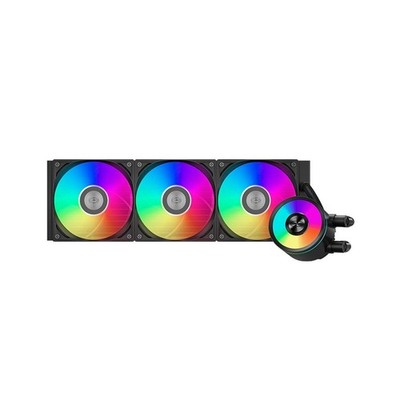 PCCOOLER DA360 PRO ARGB BK CPU Liquid Cooler, 360mm AIO Water Cooling with 120mm