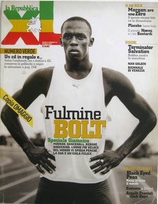 XL 46 2009 Usain Bolt Mavado Renato Zero Morgan Black Eyed Peas Placebo Eminem