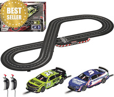 Carrera Evolution NASCAR Darlington Slot Car Track Set 1:32 Cars Controllers