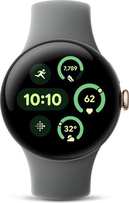 GOOGLE Pixel Watch 3 WIFI Smartwatch 45 mm GPS AMOLED Display Hazel B-WARE