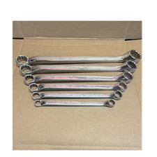 Snap-on Xb Offset Double Box-end Wrench Set 6pc Sae 12-1 116 Chrome Snap-on Xb Offset Double Box-end Wrench Set 6pc Sae 12-1 116 Chrome