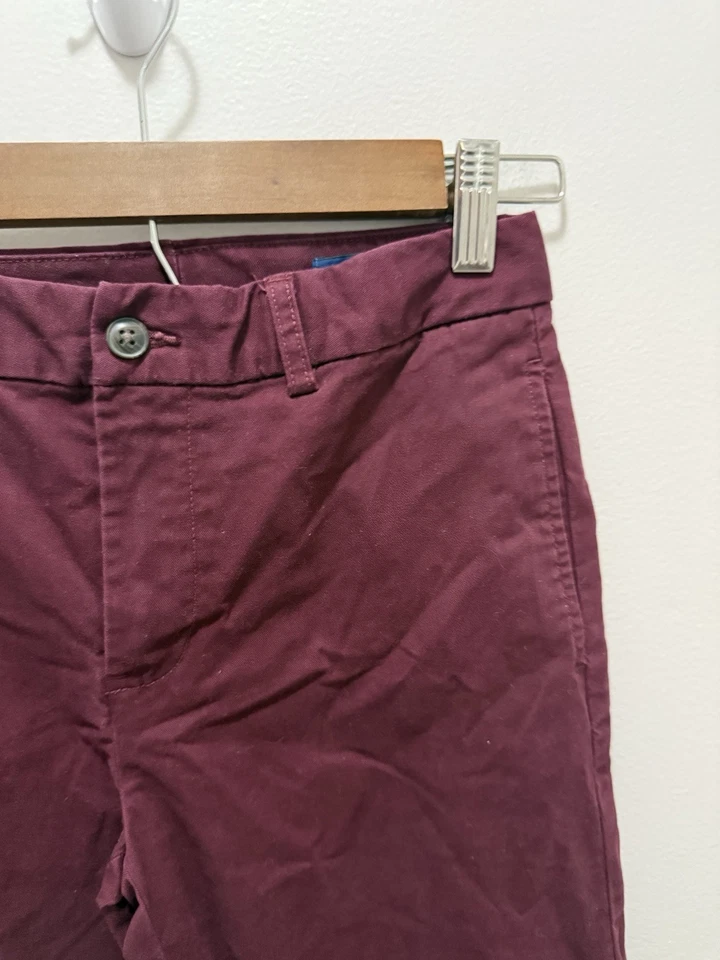 Polo Ralph Lauren Boys Burgundy Cotton Stretch Chino Pants – Size 12 - Image 2 of 4