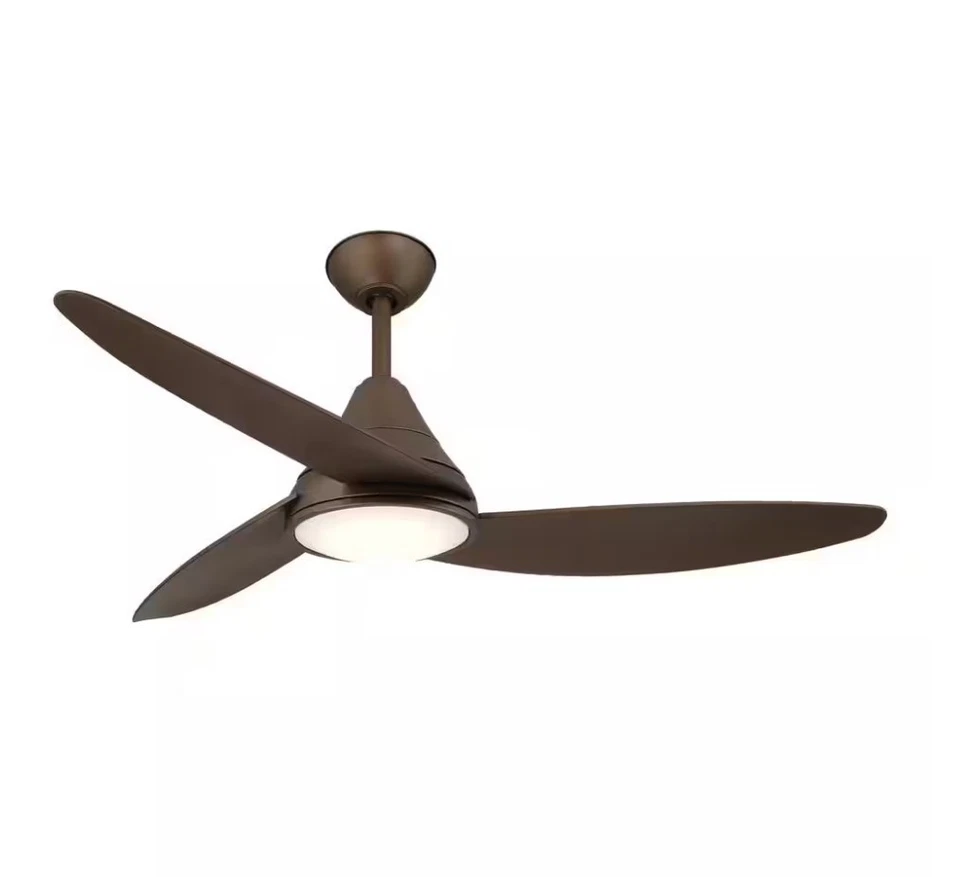Hampton Bay Brigo 48" Indoor/Outdoor Flat Bronze Modern Ceiling Fan with Remote - Image 4 of 4
