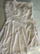 Calvin Klein Women Size 4 Pink Strapless Chiffon Short Dress