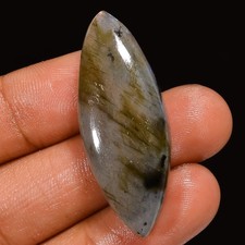 Natural Labradorite Marquise Shape Cabochon Gemstone 37 Ct. 40X15X7 mm A-18376