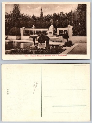 Wien Kaiserin Elisabeth Denkmal Im K K Volksgarten Postcard