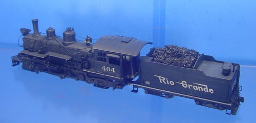 BD HOn3 BRASS PACIFIC FAST MAIL PFM D&RGW K-27 2-8-2 STEAM LOCOMOTIVE #464 NICE! - Picture 5 of 15