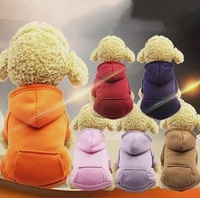 Dog Winter Hooded Sweatshirt for Small Medium Puppy Pet Coat Cat Jacket Clothes