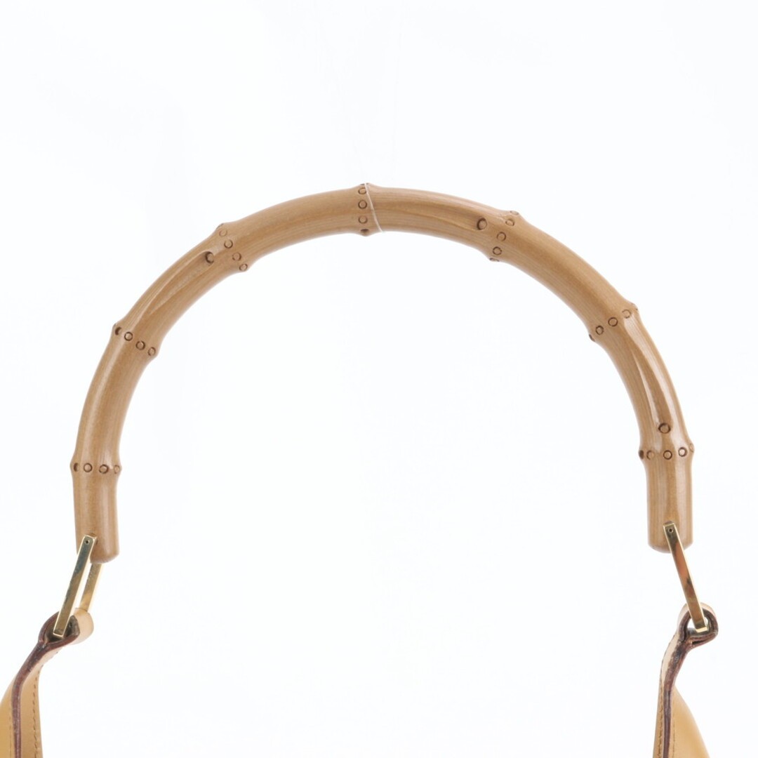 Gucci Bamboo Leather Shoulder Bag Women’s Used, 33x21cm, Adjustable Strap thumbnail 2