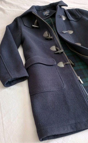 Brooks Brothers Duffle Coat Navy Blue Horn Toggle Wool Jacket Men’s Small - Picture 2 of 20