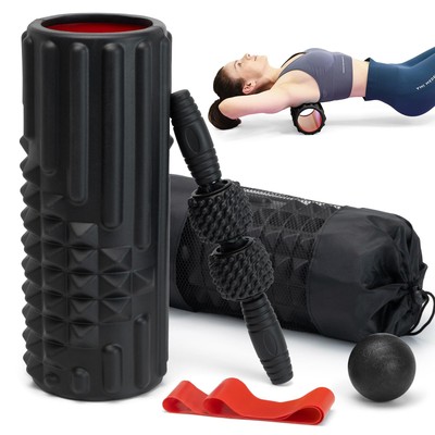 5 in 1 Foam Roller Set, High Density Fitness Exercise Foam Roller for Deep Ti...