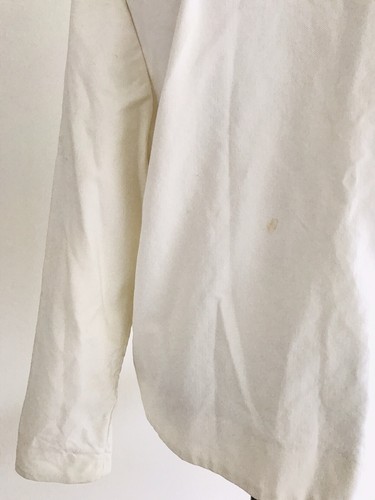 Marca Mujer Talla M Blanca Cremallera Completa Chaqueta Cuello Mangas Largas Algodón - Imagen 8 de 11