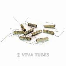 Lot of 9 Sprague Koolohm Wire Wound Ceramic Resistors 10 Watt 10000 10K ohm