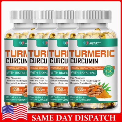 Turmeric Curcumin 95% 2000mg with BioPerine Black Pepper Extract Highest Potency