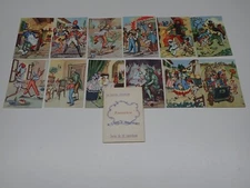 PINOCCHIO LE FAVOLE ILLUSTRATE 12 CARTOLINE SERIE COMPLETA BALLERINI E FRATINI