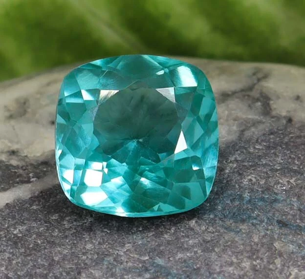 Natürlich Blau Grün Paraiba Turmalin 14.15 Ct-Kissen Schnitt Zertifiziert Lose - Bild 2 von 4