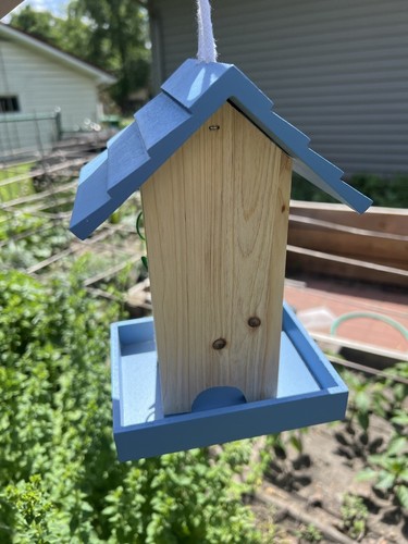 Decorative Wooden Bird Feeder Boho Cute Spring & Summer Bird Feeder Ladybug - Picture 18 of 20